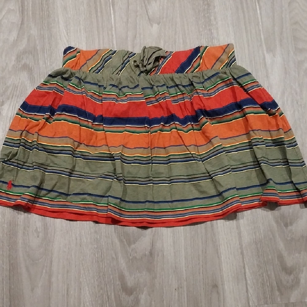 Ralph Lauren Girls Colorful Striped Skirt Size 16